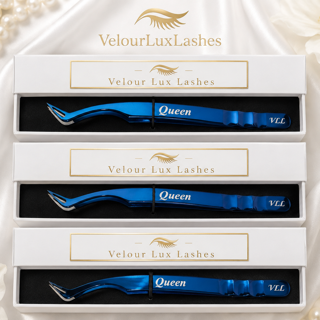 VelourLuxLashes Szempilla csipeszek – Queen Collection