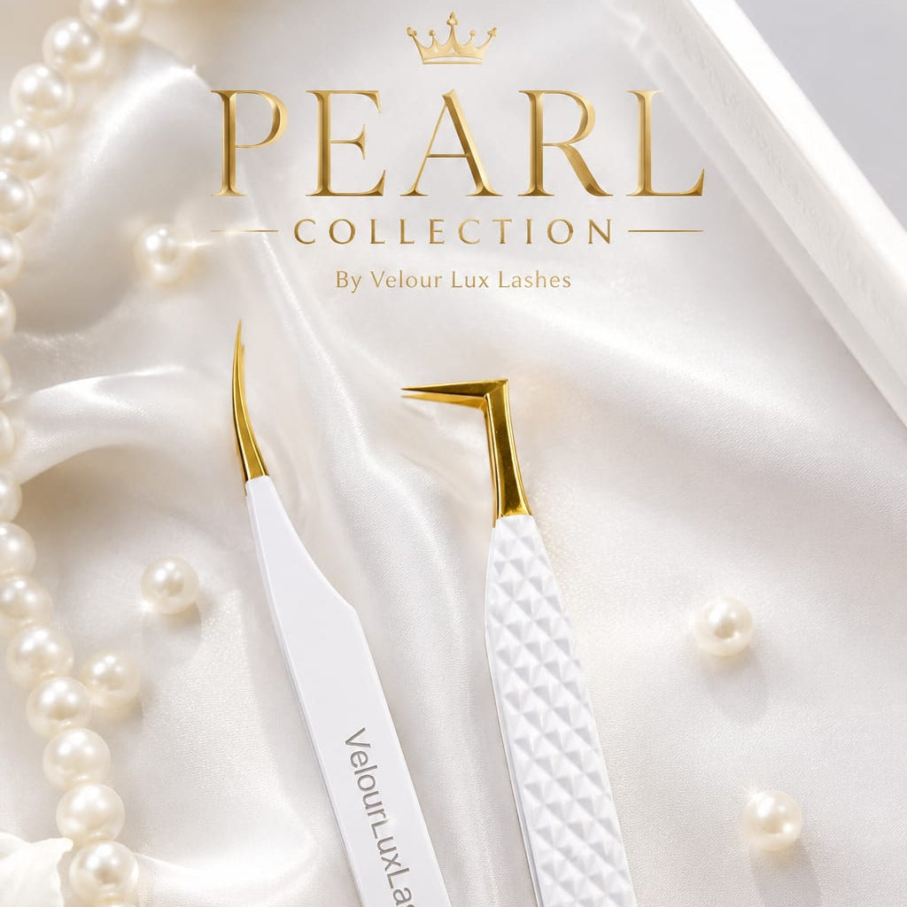 VelourLuxLashes Szempilla csipeszek – Pearl Collection