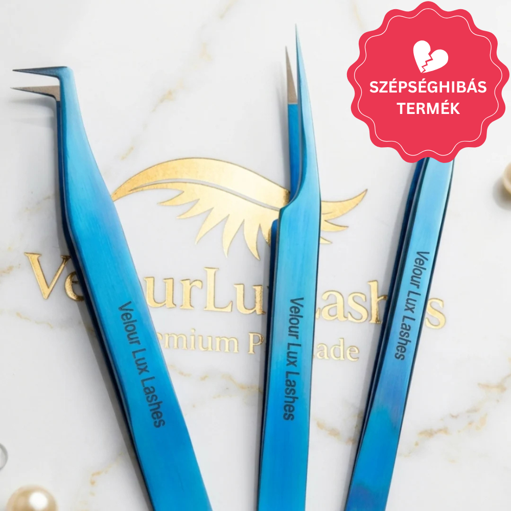 VelourLuxLashes Szempilla csipeszek – Sapphire Collection (Szépséghibás)